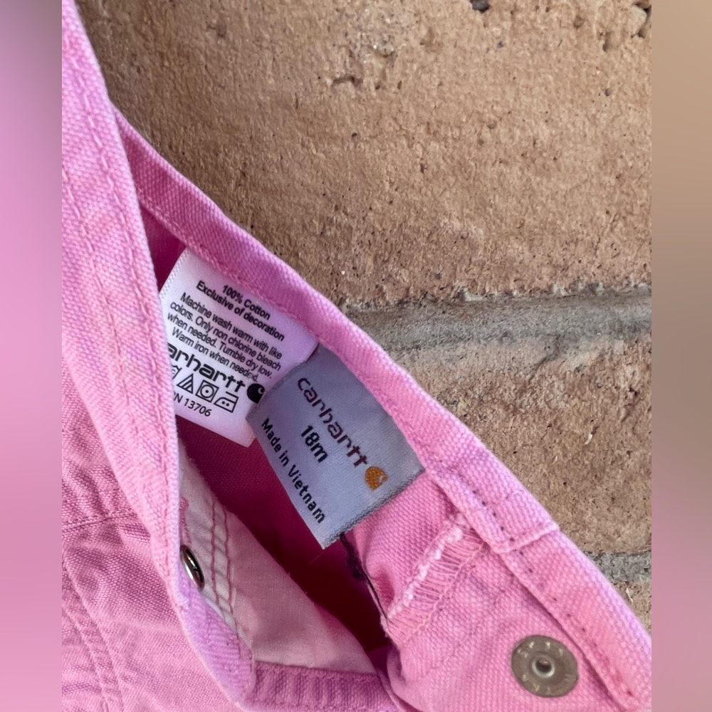 Carhartt pink 18m overalls - Picture 2 of 7